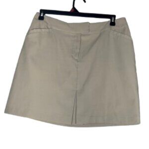 Tail White Label Women's Tan Pleat Golf Skort Size 12